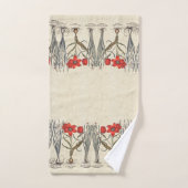  Red Tulip Flowers Besler Bath Towel Set Bad Handdoek (Handdoek)