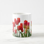 Red Tulip Flowers Koffiemok (Center)