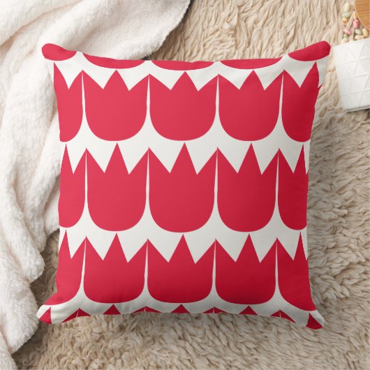 Red Tulip Garden Kussen (Deken)