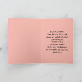 Red Tulip Happy Birthday Cousin Kaart (Binnen)