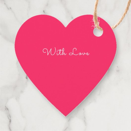 Red tulip hartkunst bedankt voor je huwelijksgunst bedankjes labels (Achterkant)