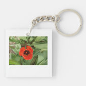 Red Tulip KeyChain (Achterkant)