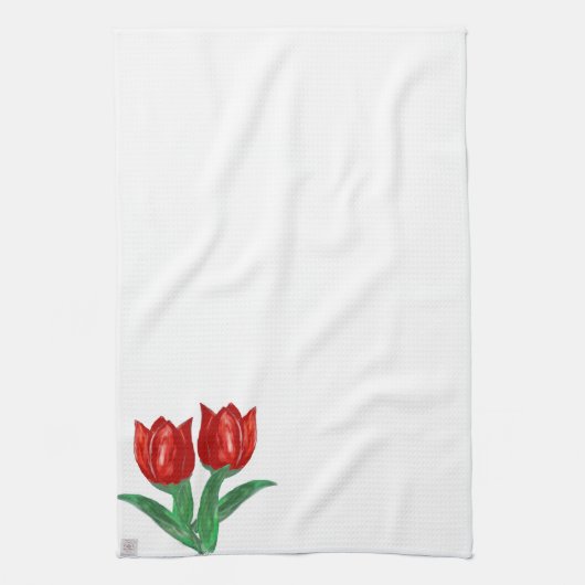 Red Tulip Kitchen Towelen Theedoek (Verticaal)