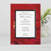 Red Tulip Lijst Weddenschap Kaart (Staand voorkant)