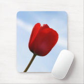 Red Tulip Mousepad Muismat (Met muis)