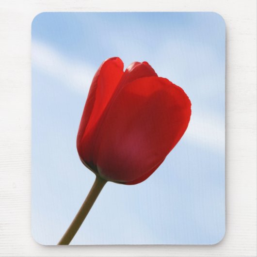 Red Tulip Mousepad Muismat (Voorkant)