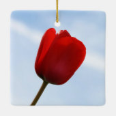 Red Tulip Ornament (Achterkant)