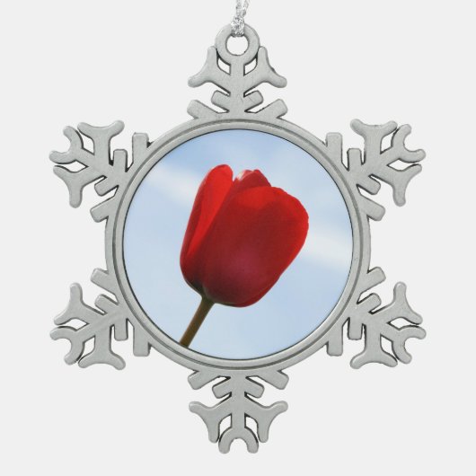 Red Tulip Ornament (Voorkant)