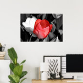 Red Tulip Poster (Thuiskantoor)