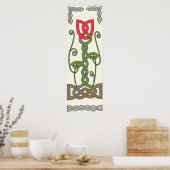 Red Tulip print (Keuken)