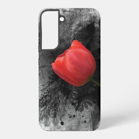 Red Tulip Samsung Galaxy Hoesje (Achterkant)