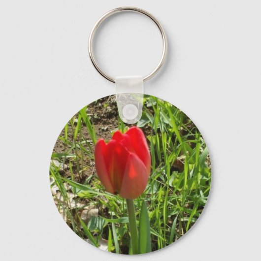 Red Tulip Sleutelhanger (Voorkant)
