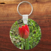 Red Tulip Sleutelhanger (Voorkant)