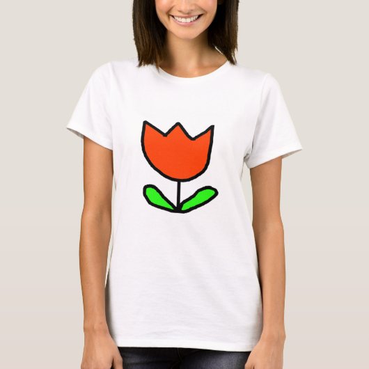 Red Tulip T-shirt (Voorkant)