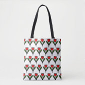 red tulip tote bag (Voorkant)