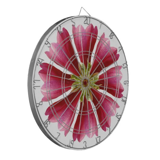 Red Tulip Tree Dartbord (Voorkant Links)