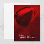 Red Tulip uitnodiging (Voorkant / Achterkant)