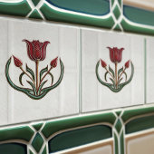 Red Tulip Wall Decor Art Deco Gibbons Tegeltje