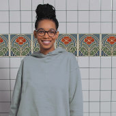 Red Tulip Wall Decor Art Deco Tegeltje