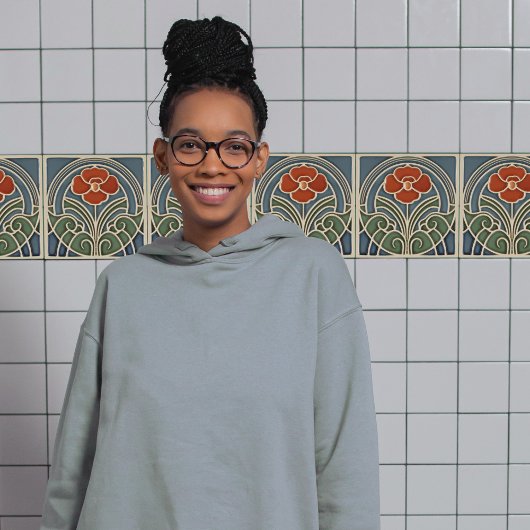 Red Tulip Wall Decor Art Deco Tegeltje