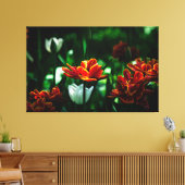 Red Tulip - Zijne Majesteit de Koning Canvas Afdruk (Insitu (Woonkamer))