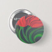 Red Tulips Abstracte kunst Ronde Button 5,7 Cm (Voorkant /achterkant)