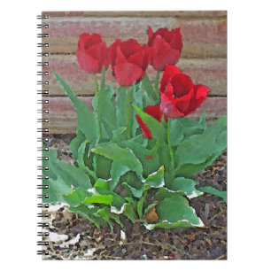 Red Tulips Art Notitieboek