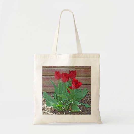 Red Tulips Art Tote Bag (Voorkant)