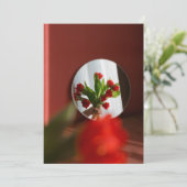 Red Tulips “Be My Valentine?” Modern Valentine's Feestdagenkaart (Staand voorkant)