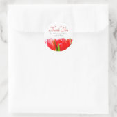 Red Tulips bedankt Ronde Sticker (Tas)