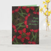 Red Tulip's Birthday Kaart (Gele Bloem)