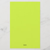 Red Tulips Border Yellow Green Stationery Briefpapier (Achterkant)