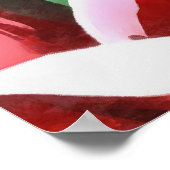 Red Tulips Floral Abstract Poster (Hoek)