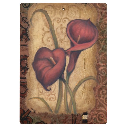 Red Tulips II Klembord (Achterkant)