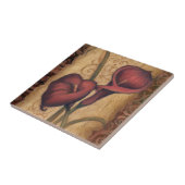 Red Tulips II Tegeltje (Zijkant)