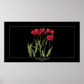 RED TULIPS Inspirerend Art Poster (Voorkant)