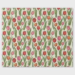 Red Tulips-ontwerp Cadeaupapier