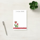 Red Tulips op maat 4 x 6 Post-it® Notes (Kantoor)