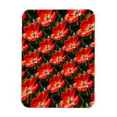 Red Tulips Patroon Magneet (Verticaal)