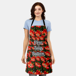 Red Tulips Patroon Schort