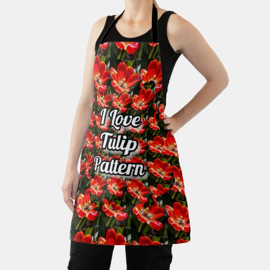 Red Tulips Patroon Schort (Insitu)