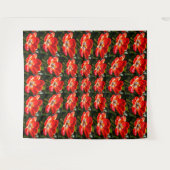 Red Tulips Patroon Wandkleed (Voorkant (horizontaal))
