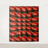 Red Tulips Patroon Wandkleed (Voorkant)