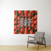 Red Tulips Patroon Wandkleed (In Situ (horizontaal))