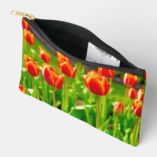 Red Tulips Pouch Etui (Open)