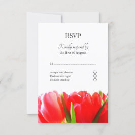 Red Tulips Response Kaart