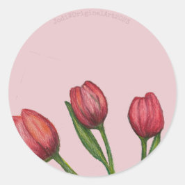 Red Tulips Sticker