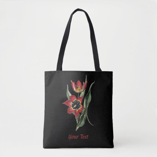 Red Tulp Flower Canvas tas (Voorkant)