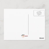 Red Tulp Macro Flower Custom-Briefkaart Briefkaart (Achterkant)