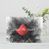 Red Tulp slaat de datum op Save The Date (Staand voorkant)